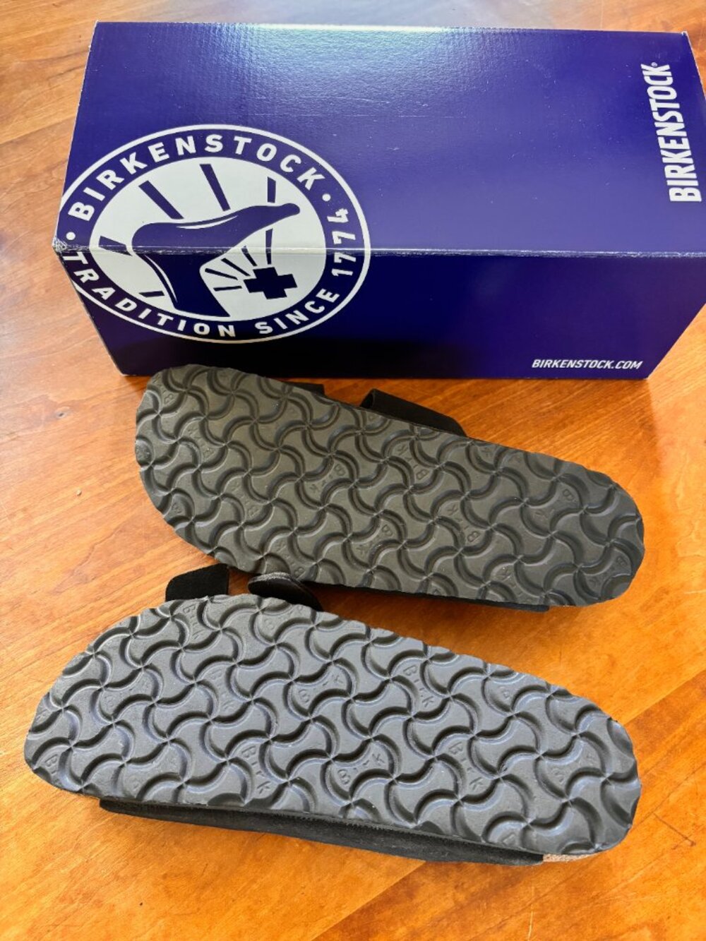Birkenstock Arizona Soft footbed Velvet Gray Size 38N - Picture 2 of 6